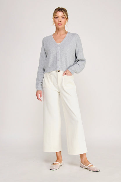 Heather Grey Cardigan