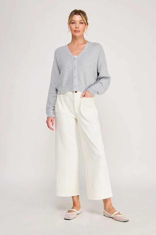 Heather Grey Cardigan
