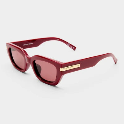 Le Specs Cubito Burgandy