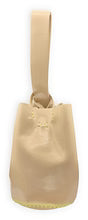 Navigli Bag Glossy Beige with Light Brown Stitching