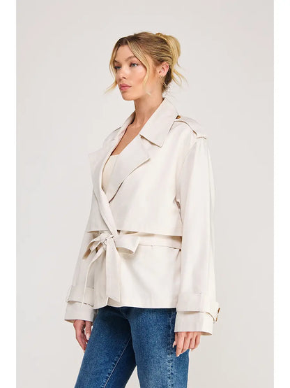 Trench Jacket in Bone