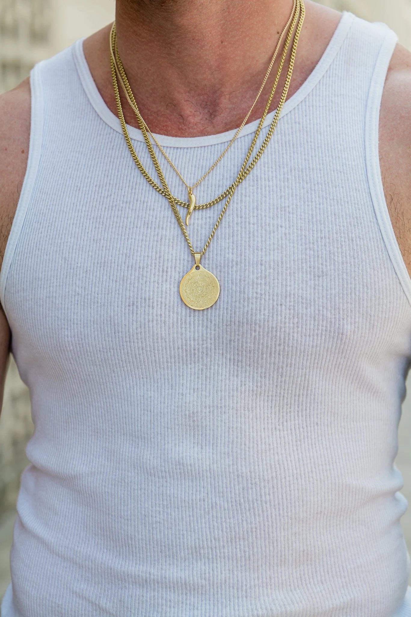 RN Mayan Calendar Medallion Necklace