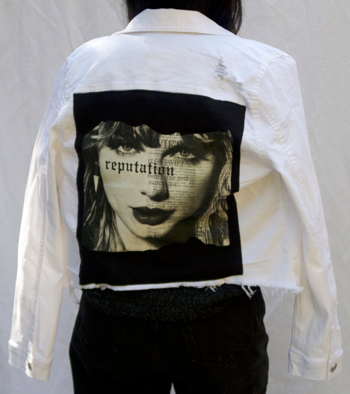 Taylor White Denim Jacket